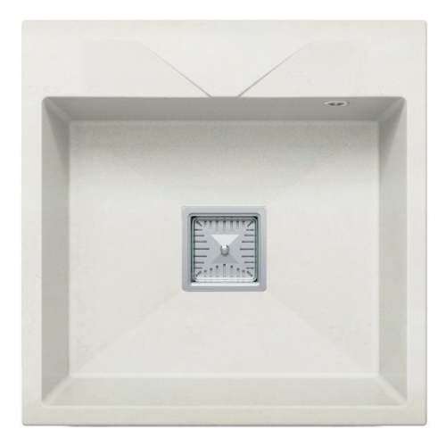 Кухонная мойка Polygran Blade 500 (белый хлопок)