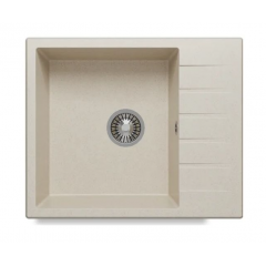 Кухонная мойка Polygran Deka 600 (кремовый)
