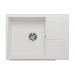 Кухонная мойка Polygran Deka 700 (белый хлопок)