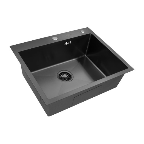 Кухонная мойка ARFEKA ECO AR мойка 600*500, коландер F, дозатор BLACK