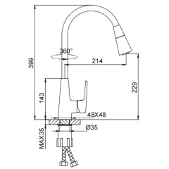 Смеситель Frap H71-6 F4471-6