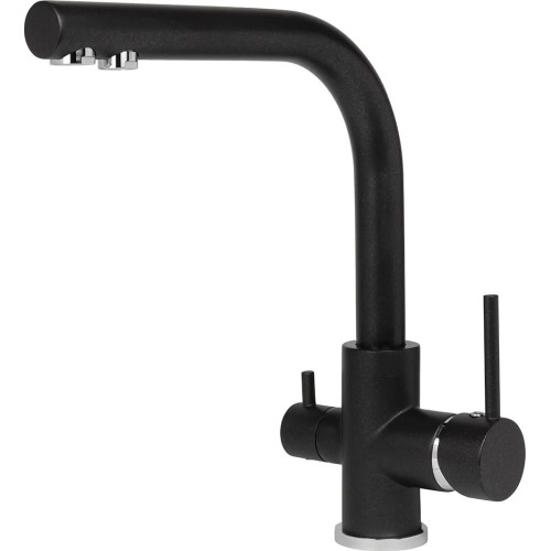 Смеситель Zorg Akvaduo Premium Brass black metallic