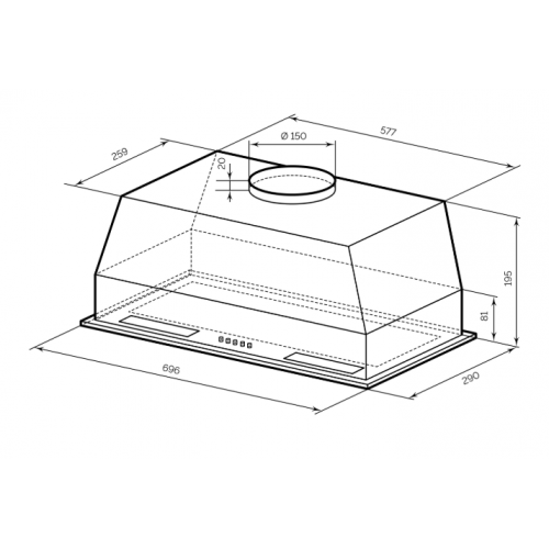 Вытяжка LEX Hyper 900 Inverter BBL