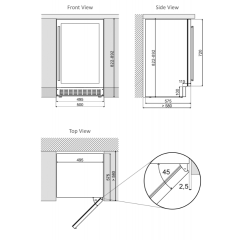 Винный шкаф Dunavox DAUF-38.100DB