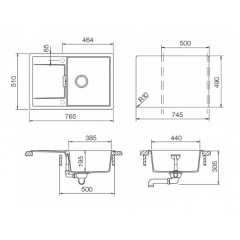 Кухонная мойка Schock Eton 50 D Серебристый камень