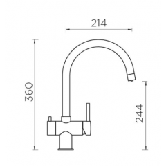 Смеситель Schock Ares баварский камень