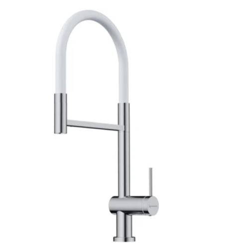 Смеситель Omoikiri Kanto-2 Plus-SB-C-WH (латунь/хром/белый)