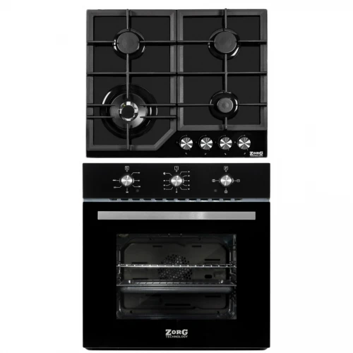 Комплект встраиваемой техники ZorG Technology BE4 black + варочная панель ZorG Technology BP6 FDW black