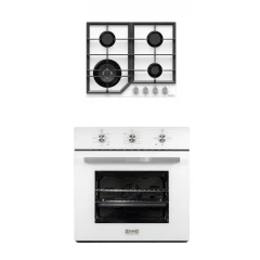 Комплект встраиваемой техники ZorG Technology BE4 white + варочная панель ZorG Technology BP6 FDW white