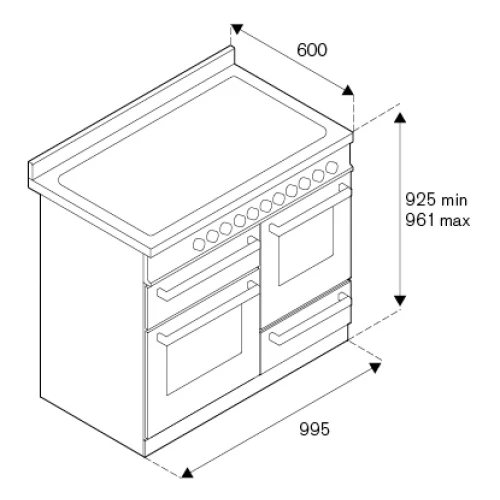 Плита Bertazzoni PRO106L3ENET