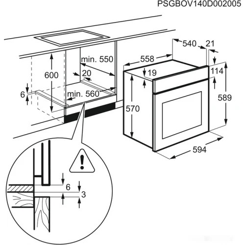 Духовой шкаф Electrolux EZF5C50V