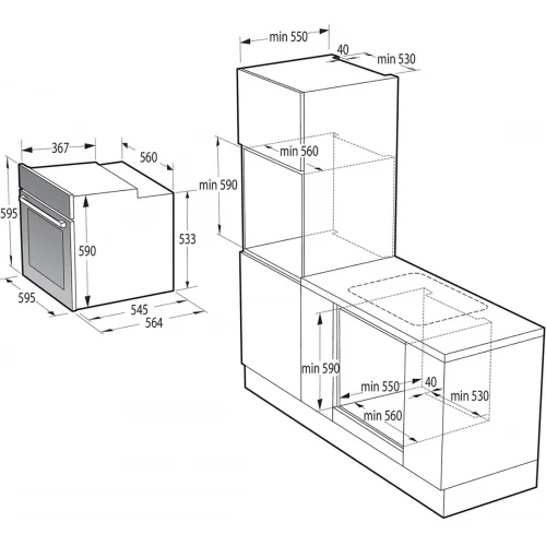 Духовой шкаф Gorenje BOSX6737E09BG