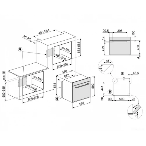 Духовой шкаф Smeg Selezione SO6402M2B