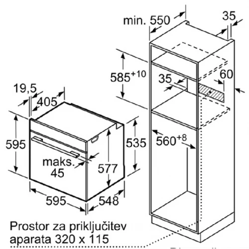 Духовой шкаф Bosch HBG633NS1