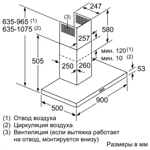 Вытяжка Bosch DWB97FM50