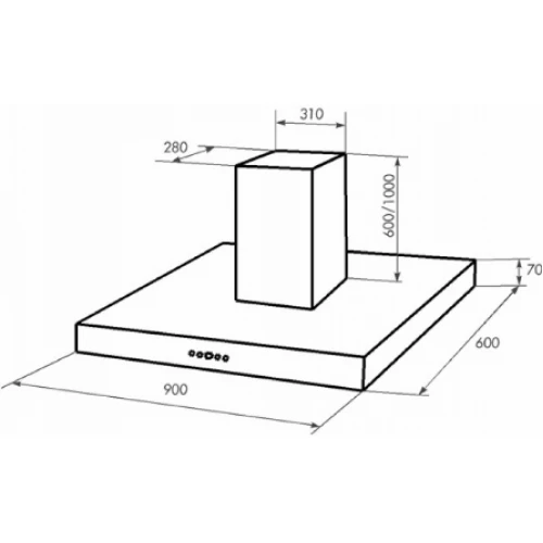 Вытяжка ZorG Technology Quarta 750 (60) Black
