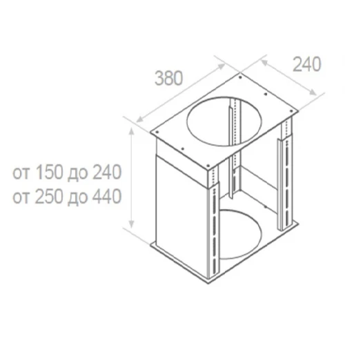 Вытяжка Pando I-960/100 IX-CR.BL.BR 1250 ECO 009520