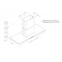 Вытяжка Pando I-402/90X70 IX 1250 ECO SEC 008387