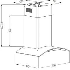 Вытяжка GrandGermes Brela sensor 60 (нержавеющая сталь)