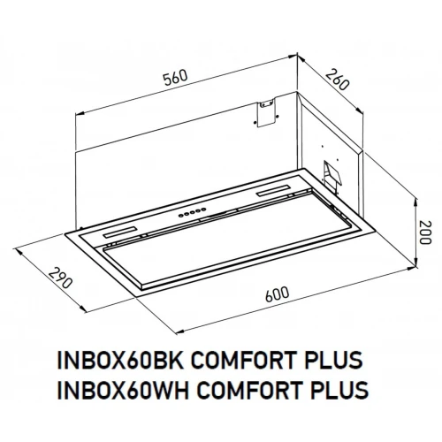 Вытяжка Meferi INBOX60WH Comfort Plus