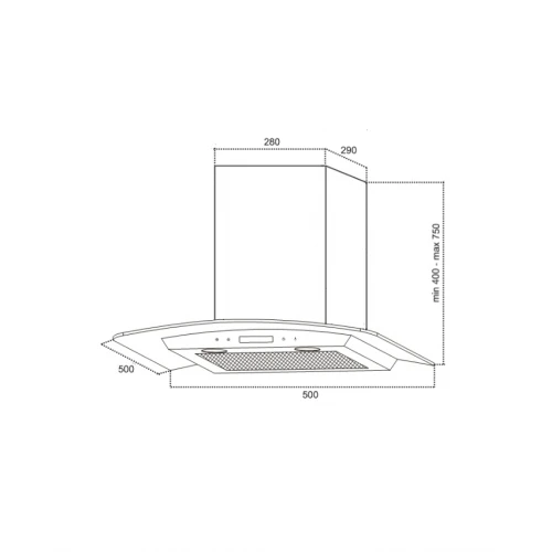Вытяжка Germes Alt sensor 50 (Inox)