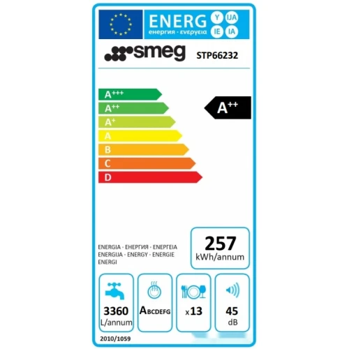 Посудомоечная машина Smeg STP66232