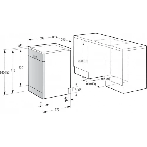 Посудомоечная машина Gorenje GS620C10S
