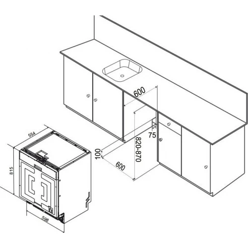 Посудомоечная машина Weissgauff BDW 6026 Infolight