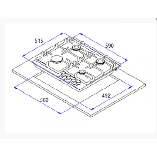 Варочная панель Weissgauff HGG 640 WEBG