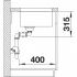 Кухонная мойка Blanco Andano 400/400-U (Нержавеющая сталь)