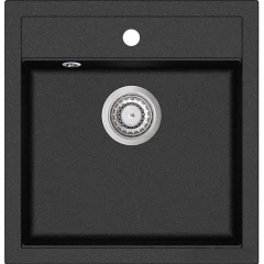 Кухонная мойка AquaSanita Tesa SQT100 (Black Metallic 601)