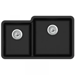 Кухонная мойка AquaSanita Arca SQA 230 601 R W black metallic