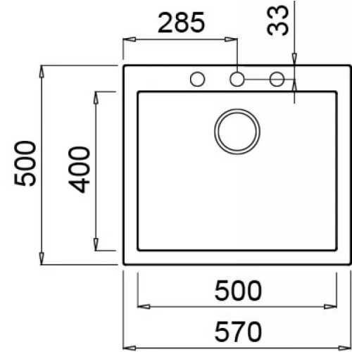 Кухонная мойка Elleci Quadra 105 G68 Bianco LGQ10568