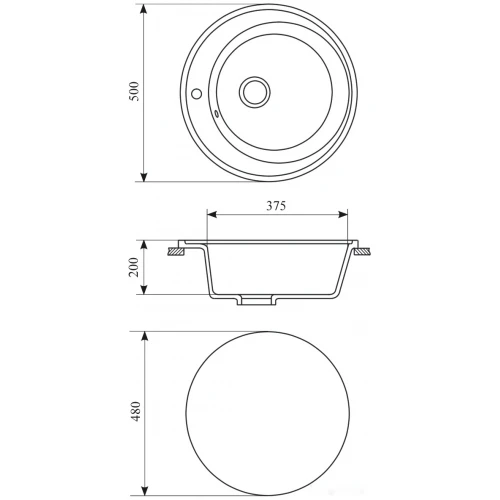 Кухонная мойка Gran-Stone GS-02 (302 песок)