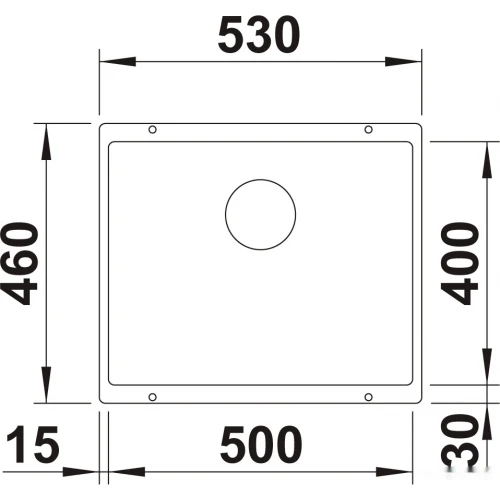 Кухонная мойка Blanco Rotan 500-U 523076 (белый)