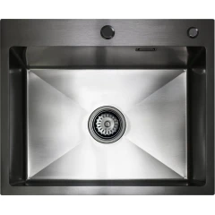Кухонная мойка Blantek LS-5848B Nano black