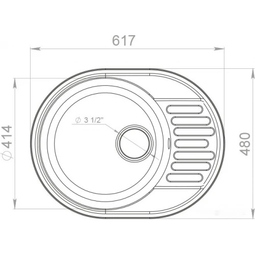 Кухонная мойка GranFest QUARZ Z-58 (черный)