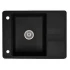 Кухонная мойка AquaSanita SQB102AW 601 black metallic