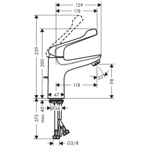 Смеситель Hansgrohe Novus 71921000