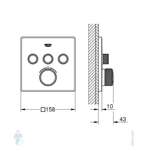 Смеситель Grohe Grohtherm SmartControl 29126000