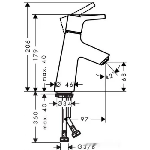 Смеситель Hansgrohe Talis S 72011000 (хром)