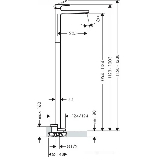 Смеситель Hansgrohe Metropole 74530000