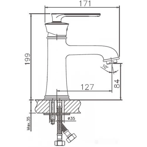Смеситель Haiba HB10181 (хром)