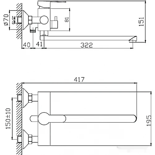Смеситель Haiba HB22801