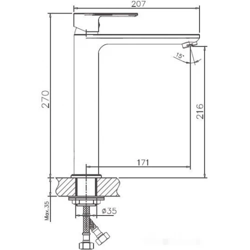 Смеситель Haiba HB11505 (хром)