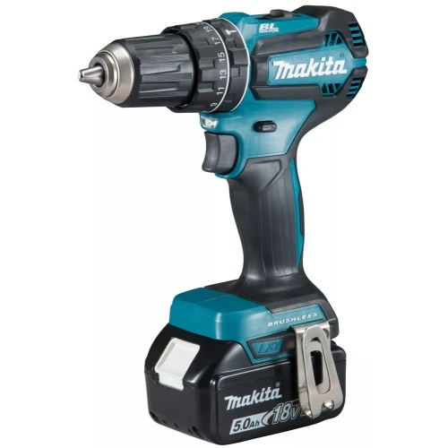 Ударная дрель-шуруповерт Makita DHP485SYE (с 2-мя АКБ, кейс)