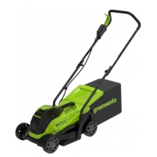 Газонокосилка электрическая Greenworks GD24LM33K4 / 2516107UB 24В (АКБ 4 А/ч и ЗУ)