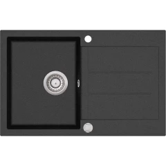 Кухонная мойка AquaSanita Tesa SQT 101 (Black Metallic 601)