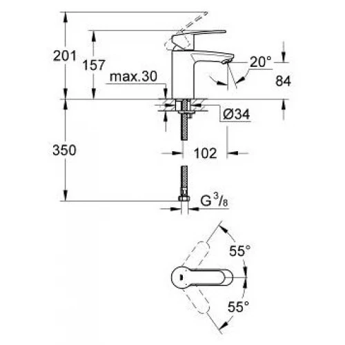 Смеситель Grohe Eurostyle Cosmopolitan 3246820E