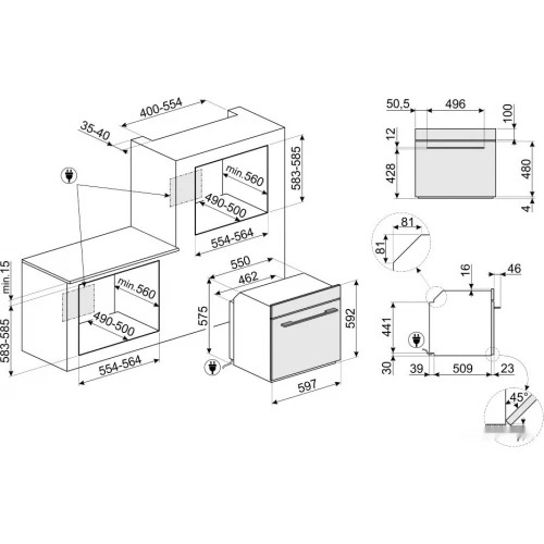 Духовой шкаф Smeg SFP6101TVS1